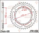 Pinion spate JT Sprockets 57T oțel JTR839.57