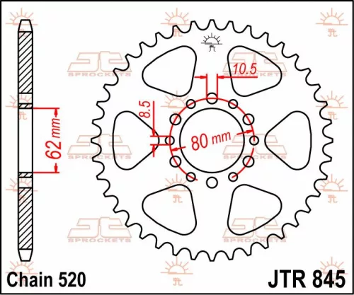 Pinion spate JT Sprockets 40T oțel JTR845.40