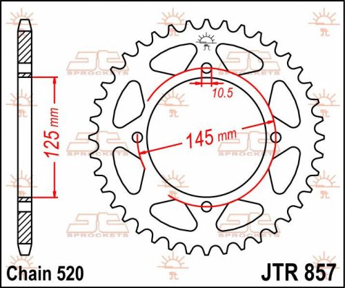 Pinion spate JT Sprockets 47T oțel JTR857.47