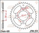 Jt Sprockets Pinion Spate 39T 420 Jtr211-39