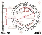 Pinion spate JT Sprockets 43T oțel JTR5.43