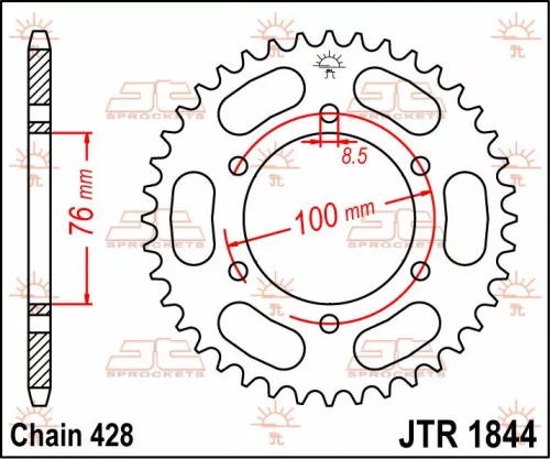 Pinion spate JT Sprockets 48T oțel JTR1844.48