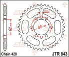 Pinion spate JT Sprockets 50T oțel JTR843.50