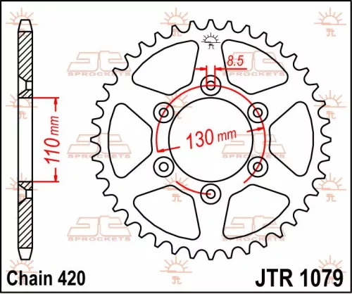 Pinion spate JT Sprockets 62T oțel JTR1079.62