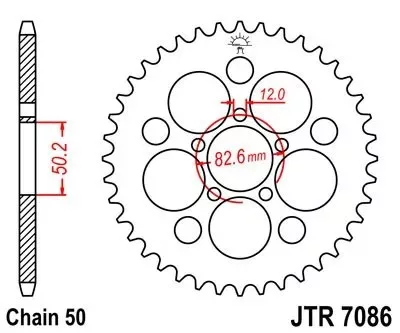 Pinion spate JT Sprockets 48T oțel JTR7086.48Z