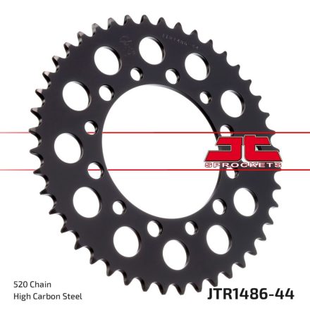 JTR1486-44 PINION SPATE 44 DINTI 520 PAS C49 HIGH CARBON OTEL