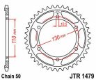 Jt Sprockets Pinion Spate 38T 530 Blk Jtr1479-38Zbk