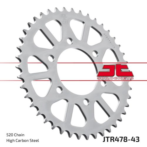 Jt Sprockets Pinion Spate 43T 520 Blk Jtr478-43Zbk