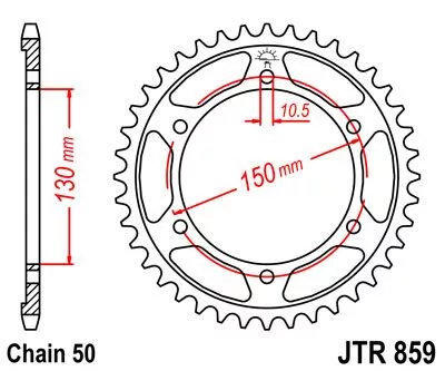 Pinion spate JT Sprockets 38T oțel JTR859.38ZBK