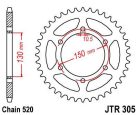 Jt Sprockets Pinion Spate 46T 520 Jtr305-46