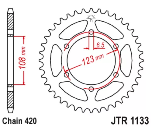 Pinion spate JT Sprockets 59T oțel JTR1133.59