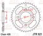 Pinion spate JT Sprockets 41T oțel JTR921.41