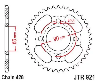 Pinion spate JT Sprockets 41T oțel JTR921.41
