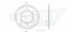 Pinion spate Esjot 45T oțel 50-29037-45