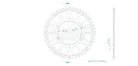 Pinion spate Esjot 46T oțel 50-29037-46