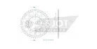 Pinion spate Esjot 45T oțel 50-29051-45