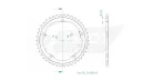 Pinion spate Esjot 42T oțel 50-29058-42