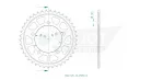 Pinion spate Esjot 41T oțel 50-29059-41
