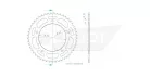 Pinion spate Esjot 49T oțel 50-29061-49