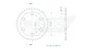 Pinion spate Esjot 38T oțel 50-29063-38