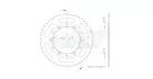 Pinion spate Esjot 50T oțel 50-32001-50
