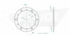 Pinion spate Esjot 40T oțel 50-32003-40