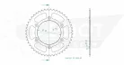 Pinion spate Esjot 48T oțel 50-32045-48