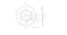 Pinion spate Esjot 52T oțel 50-32065-52