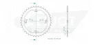Pinion spate Esjot 38T oțel 50-32114-38