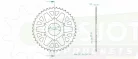 Pinion spate Esjot 43T oțel 50-32147-43