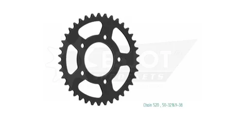 Pinion spate Esjot 38T oțel 50-32169-38