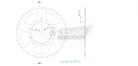 Pinion spate Esjot 42T oțel 50-32177-42