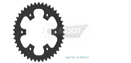 Pinion spate Esjot 42T oțel 50-32178-42