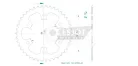 Pinion spate Esjot 42T oțel 50-32178-42