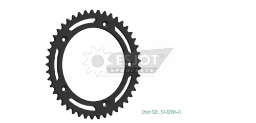 Pinion spate Esjot 45T oțel 50-32180-45