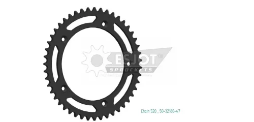 Pinion spate Esjot 47T oțel 50-32180-47