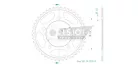 Pinion spate Esjot 45T oțel 50-32210-45