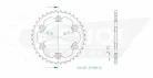 Pinion spate Esjot 36T oțel 50-35066-36