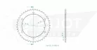 Pinion spate Esjot 43T oțel 50-29027-43