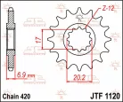 Pinion față JT Sprockets 14T oțel JTF1120.14