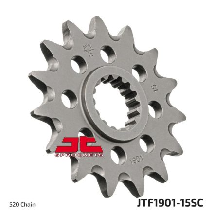 JTF1901-15SC FATA SELF CLEANING PINION 15 DINTI 520 PAS CROMAT OTEL