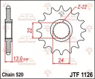 Pinion față JT Sprockets 16T oțel JTF1126.16