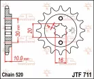 Pinion față JT Sprockets 12T oțel JTF711.12