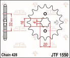 Pinion față JT Sprockets 14T oțel JTF1550.14
