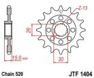 Pinion față JT Sprockets 17T oțel JTF1404.17