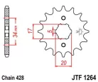 JTF1264-14-PINION-FATA-14-DINTI-428-PAS-SCM420-CROMAT-OTEL