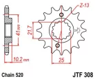 Pinion față JT Sprockets 13T oțel JTF308.13