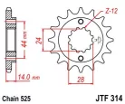 Pinion față JT Sprockets 16T oțel JTF314.16RB