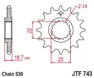 Pinion față JT Sprockets 15T oțel JTF743.15