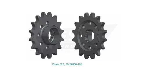 Pinion față Esjot 16T oțel 50-29050-16S